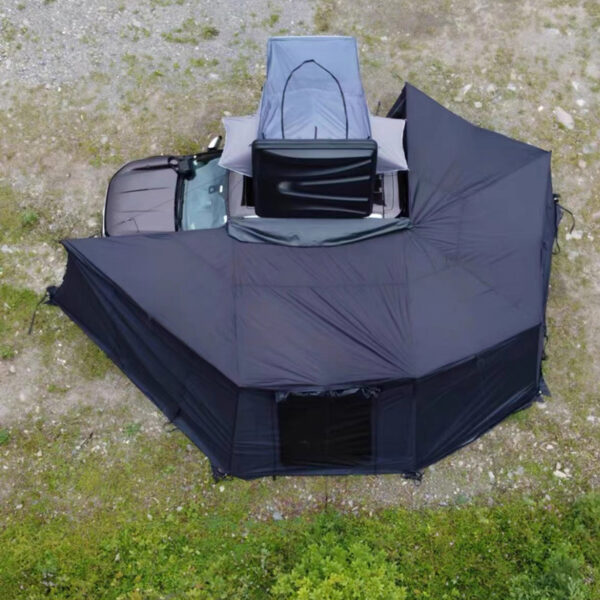 car awning, 360 degree car awning, car awning metal, self supporting car awning, SA-012