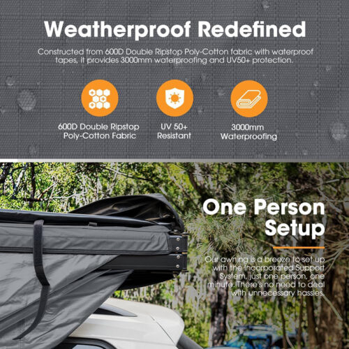 car awning, 360 degree car awning, car awning metal, self supporting car awning, SA-012