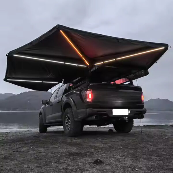 car awning, 360 degree car awning, car awning metal, self supporting car awning, SA-012