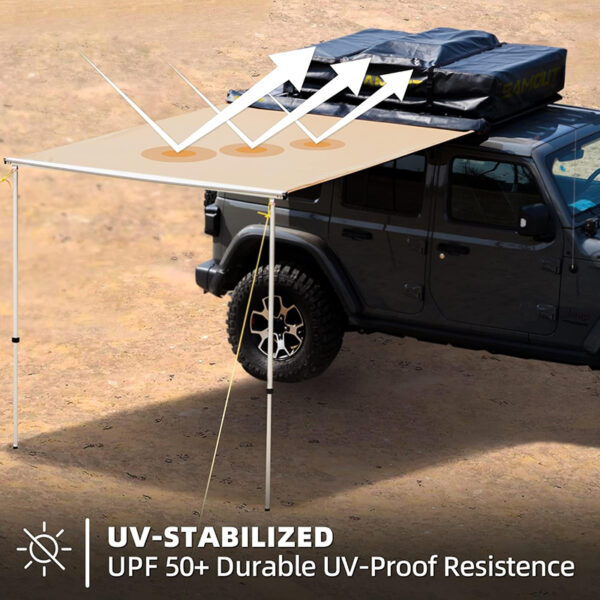 awning for car, retractable car awning, portable car awning, Pull-out Car Awning, SA-031