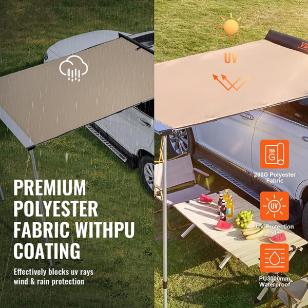 awning for car, retractable car awning, portable car awning, Pull-out Car Awning, SA-031