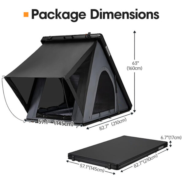 car tent rooftop，lightweight rooftop tent，rooftop tent for sedan，small rooftop tent，ALU-011