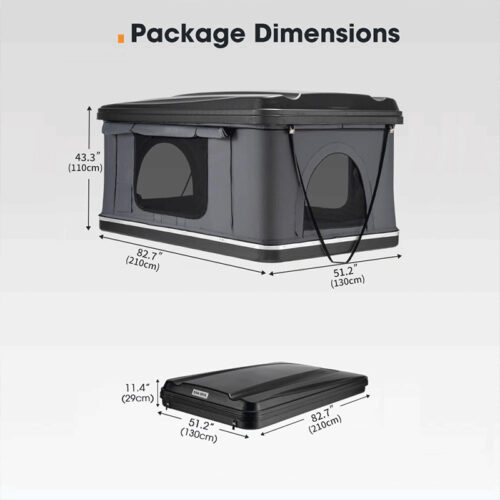 car tent rooftop, insulated rooftop tent, minivan rooftop tent, ABS-021