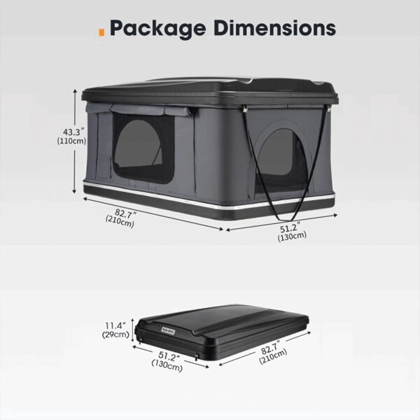 car tent rooftop, insulated rooftop tent, minivan rooftop tent, ABS-021