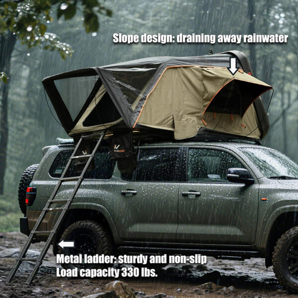rooftop tent, universal rooftop tent, hard shell rooftop tent, ABS-032