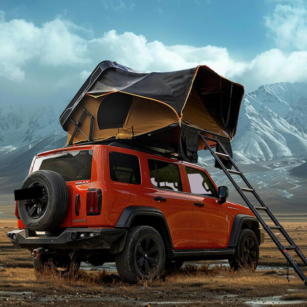 car tent rooftop, rooftop tent with sunroof access, 5 person rooftop tent, ABS-032-H