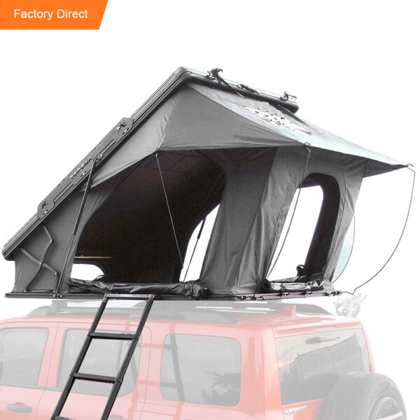 rooftop tent, aluminum rooftop tent, rooftop tent with solar panel, ALU-011-H