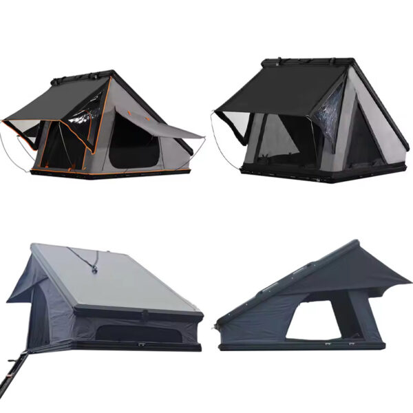 rooftop tent, aluminum rooftop tent, rooftop tent with solar panel, ALU-011-H