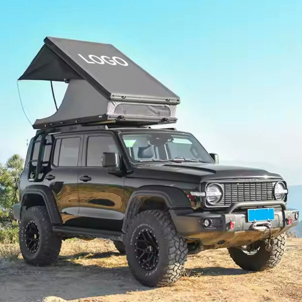 rooftop tent, aluminum rooftop tent, rooftop tent with solar panel, ALU-011-H