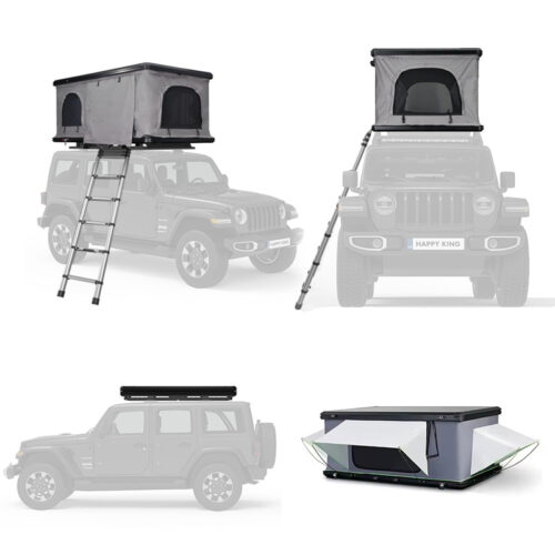 car tent rooftop, rooftop pop up tent, half height truck rack rooftop tent, ALU-021